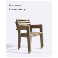 Mesa y sillas de jardín de aleación de aluminio al aire libre